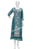 Kurti Set Georgette with Chikankari work having Contrast Pant