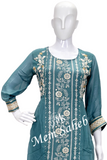 Kurti Set Georgette with Chikankari work having Contrast Pant