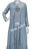 Kurti Light Grey Pure Georgette Designer with Jacket