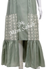 Kurti Green with Attach Jacket having chikankari work