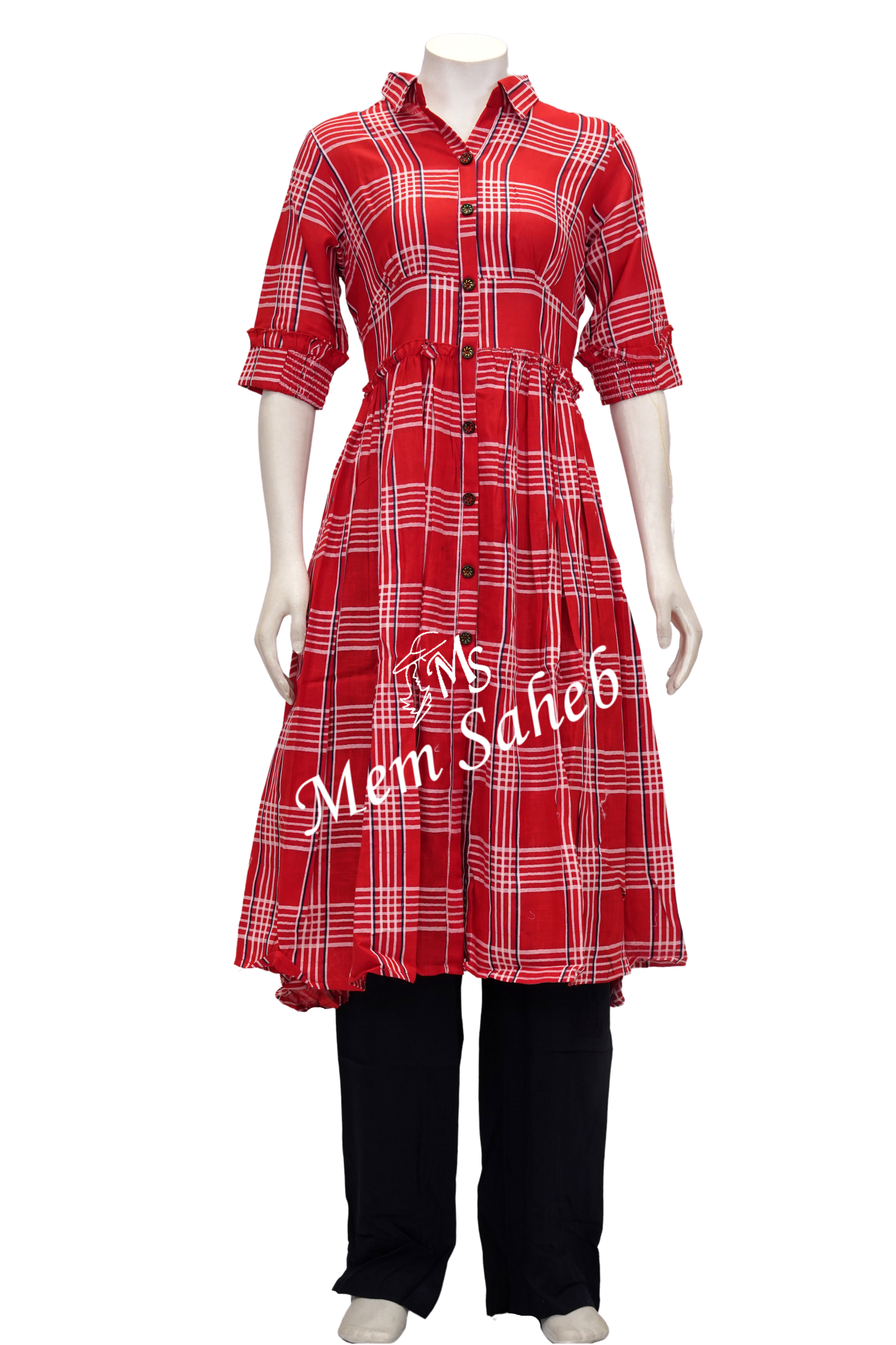 Collar pattern kurti online