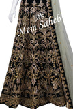 Bridal Ghagra Choli Green Velvet Blouse and Embroidery Lehenga and Net Dupatta