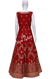 Bridal Gown Brick Red Gota work and Embroidery with Fancy Dupatta