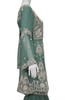 Indo Western Olive green Designer Frock Top Stone work and Gharara pant