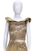 Kids Gown Fawn Nett Party wear with Embroidery and Multi Layer Skirt