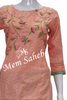 Kurti Set Cotton with Mirror and Thread Embroidery having Contrast Pant