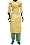 Kurti Set Cotton with Mirror and Thread Embroidery having Contrast Pant