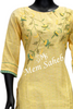 Kurti Set Cotton with Mirror and Thread Embroidery having Contrast Pant