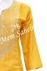 Kurti Yellow Silk with zari and Sequin work