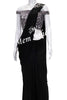 Saree Black One Minute with Silver Designer Sequin Blouse