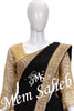 Saree Black Pure Georgette with Enriched Designer Border