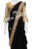 Saree Black Pure Georgette with Enriched Designer Border