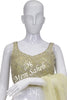 Crop Skirt Lemon Yellow with Designer Blouse and Multi Layered Skirt