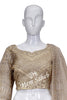 Crop Skirt Light Gold having designer Cords and stone work with Dupatta