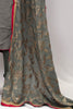 Dress Grey Silk with Floral Embroidery and Sequin Designer Dupatta