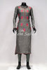Dress Grey Silk with Floral Embroidery and Sequin Designer Dupatta