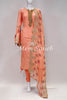 Dress Peach Georgette self embroidery and Designer Dupatta