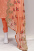 Dress Peach Georgette self embroidery and Designer Dupatta