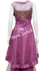 Indo Western Fuchsia Asymmetrical Designer Top with Gharara Pant