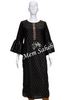 Kurti Black Silk with Mirror work on Designer Bell Sleeves