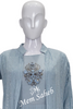 Kurti Light Grey Pure Georgette Designer with Jacket