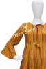 Kurti set Mustard Silk printed Peplum Top with Contrast Dhoti pant