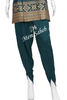 Kurti Set Peacock Blue Silk short top with bell sleeves and Dhoti pant