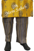 Kurti Set Silk Top having Floral and Gold print with Contrast pant