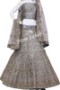 Lehenga Choli Grey Nett semi stitch with  Cords Zari and Stone Work