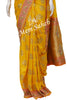 Pattu Saree Yellow Benarasi Weaving with Contrast Embroidery Border and Pallu