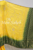 Saree Benarasi Yellow and Green Weaving Border Hand Embroidery pallu