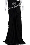 Saree Black drape style with designer Embellished coal black Blouse