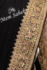 Saree Black Pure Georgette with Enriched Designer Border