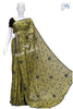 Saree Mehendi Green Viscose Georgette with Designer Hand Embroidery